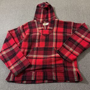 Earth Ragz Hoodie Mens Size Medium M Hippie Poncho Jacket Holiday Long Sleeve